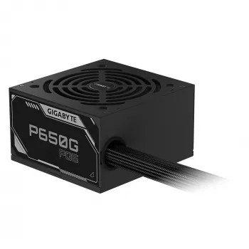 GIGABYTE P650G PCIE 5.1 barošanas bloks - PCIe 5.1, 80 PLUS Silver, 120mm ventilators, ATX 3.1 saderīgs, EU kontaktdakša