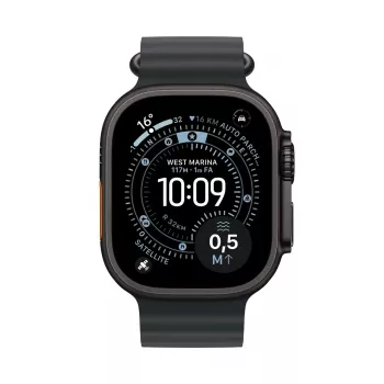 Viedpulkstenis Apple Watch Ultra 3 GPS + Cellular 49mm Black Titanium Case ar Black Ocean siksnu