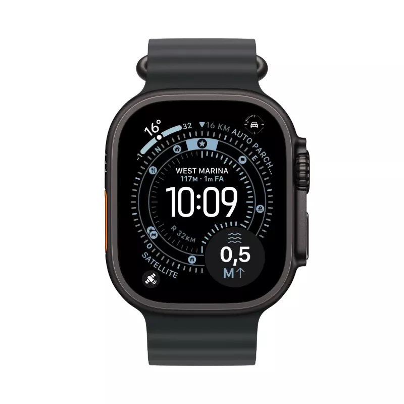 Viedpulkstenis Apple Watch Ultra 3 GPS + Cellular 49mm Black Titanium Case ar Black Ocean siksnu