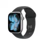 APPLE Watch S11 (2025) GPS 42mm Kosmosa Pelēks Alumīnija Korpuss Ar Sporta Siksniņu S/M - Melna