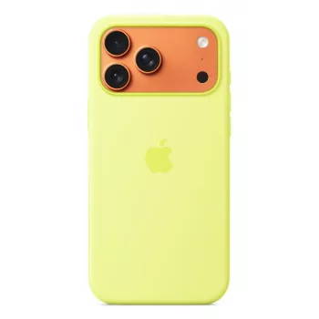 APPLE iPhone 17 Pro Max - Silikona Maciņš ar MagSafe - Neon Dzeltens