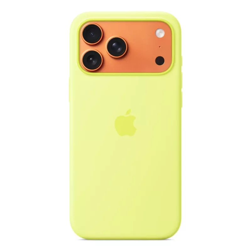 APPLE iPhone 17 Pro Max - Silikona Maciņš ar MagSafe - Neon Dzeltens