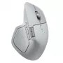 Logitech pele MX Master 4 — labā roka, lāzera 8000 DPI, RF bezvadu + Bluetooth, 8 pogas, pelēka