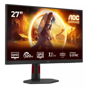 AOC G4 Q27G4SRU datora monitors 68.6 cm (27 collas) 2560 x 1440 pikseļi Quad HD LED Melns, Sarkans