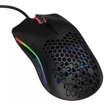 Glorious Gaming Glorious Model O Peles Regulārā (Melna), Labā roka, Optiskā, USB Type-A, 12000 DPI, Melna