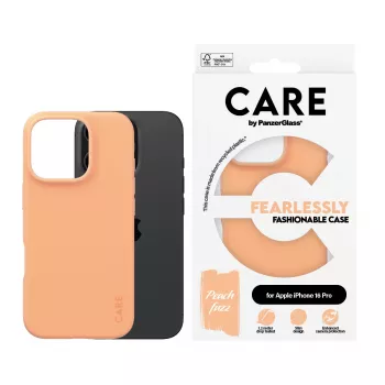 PanzerGlass CARE by Fashionable Case Peachy caurspīdīgs vāciņš iPhone 16 Pro