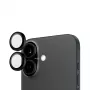 PanzerGlass® Hoops® kameras lēcu aizsargs melns iPhone 16 | 16 Plus