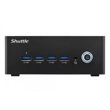 Shuttle Nano PC NT10H5, Intel Core Ultra 5 125H, Intel Arc grafika, 2xHDMI, 2xUSB 4.0 (DP), 2x2.5Gbit LAN, iesk. VESA, 24/7 darbība