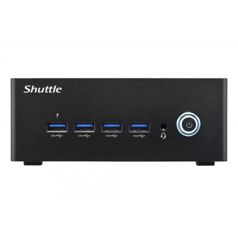 Shuttle Nano PC NT10H5, Intel Core Ultra 5 125H, Intel Arc grafika, 2xHDMI, 2xUSB 4.0 (DP), 2x2.5Gbit LAN, iesk. VESA, 24/7 darbība