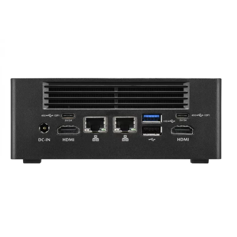 Shuttle Nano PC NT10H5, Intel Core Ultra 5 125H, Intel Arc grafika, 2xHDMI, 2xUSB 4.0 (DP), 2x2.5Gbit LAN, iesk. VESA, 24/7 darbība