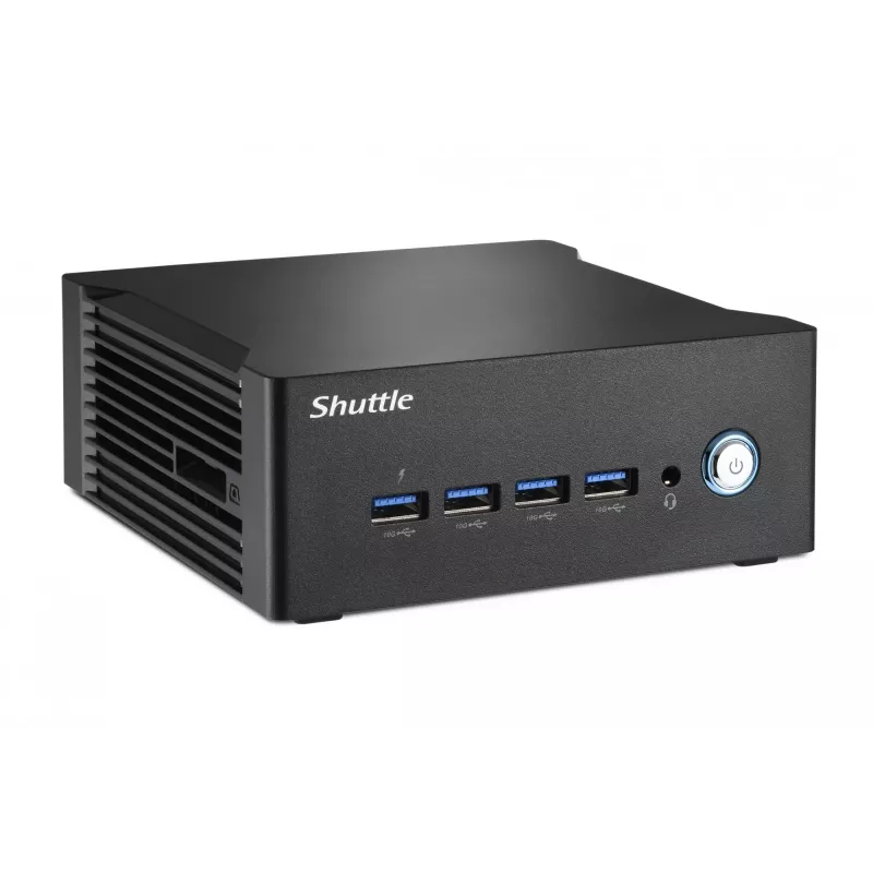 Shuttle Nano PC NT10H5, Intel Core Ultra 5 125H, Intel Arc grafika, 2xHDMI, 2xUSB 4.0 (DP), 2x2.5Gbit LAN, iesk. VESA, 24/7 darbība