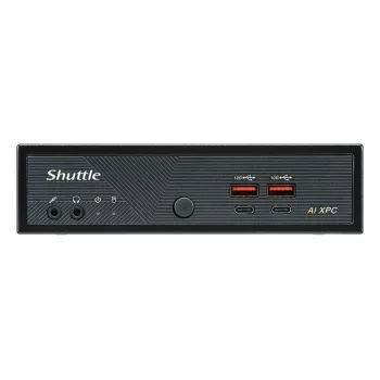 Shuttle Slim AI PC DN11H7 Intel Core Ultra 7 155H, Intel Arc grafika, 2xHDMI, 2x DP, 4x 2.5 Gbit LAN, VESA, 24/7 nepārtraukta darbība