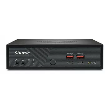 Shuttle Slim AI PC DN11H9 Intel Core Ultra 9 185H, Intel Arc grafika, 2xHDMI, 2x DP, 4x 2.5 Gbit LAN, VESA, 24/7 pastāvīga darbība