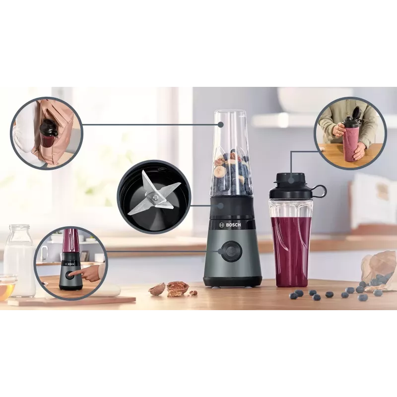 Bosch VitaPower MMB2111S blenderis 0.6 L Galda blenderis 450 W Sudrabs