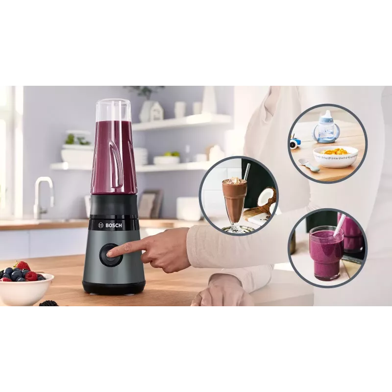 Bosch VitaPower MMB2111S blenderis 0.6 L Galda blenderis 450 W Sudrabs