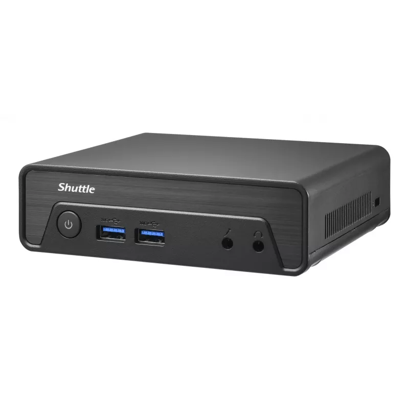 Shuttle Nano PC NE10N, Intel N 100, bez ventilatora, 24/7 darbībai, iekļauts VESA stiprinājums
