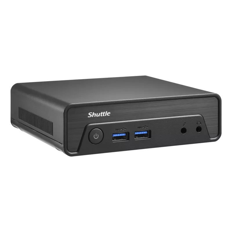 Shuttle Nano PC NE10N, Intel N 100, bez ventilatora, 24/7 darbībai, iekļauts VESA stiprinājums
