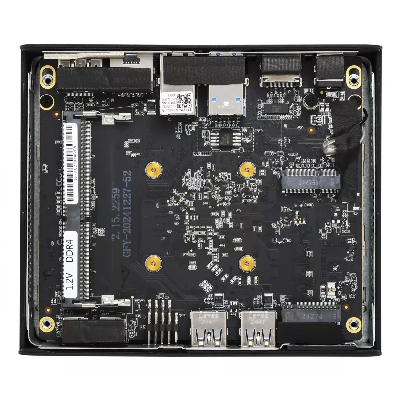 Shuttle Nano PC NE10N, Intel N 100, bez ventilatora, 24/7 darbībai, iekļauts VESA stiprinājums