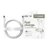 PanzerGlass empower™ by ® Racing 240W USB-C uz USB-C kabelis | USB 2.0 | 2m | sudrabaini balts