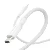 PanzerGlass empower™ by ® Racing 240W USB-C uz USB-C kabelis | USB 2.0 | 2m | sudrabaini balts