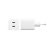 PanzerGlass empower™ by ® Turbo 45W Lādētājs 2 x USB-C | EU Kontaktdakša | Sudrabbalts