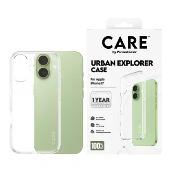 PanzerGlass CARE™ by ® Urban Explorer Maciņš Caurspīdīgs iPhone 17