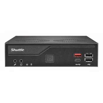Shuttle DH810 slims bezmaksas dators Intel SO-DDR5 melns