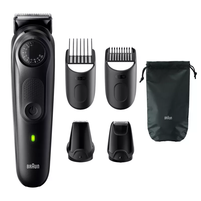 Braun BeardTrimmer 5 BT5430 bārdas trimmeris, akumulators, 40 min, 2 cm, mitrais/sausais, melns