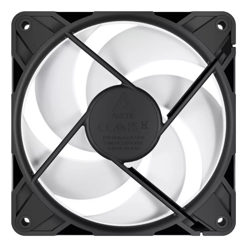ARCTIC Freezer P12 Pro Reverse A-RGB 120 mm A-RGB - PWM ventilators ar kabeļa sadalītāju