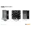 be quiet Pure Rock Slim 3 procesora dzesētājs 10 cm Sudrabs 1 gab.