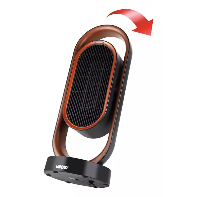Unold Keramiskais Ventilatora Sildītājs 3D, Melns/Brūns