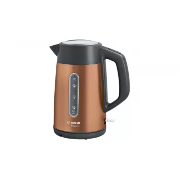 Bosch TWK4P439 elektriskā tējkanna 1.7 L 2400 W Melna, Zelts