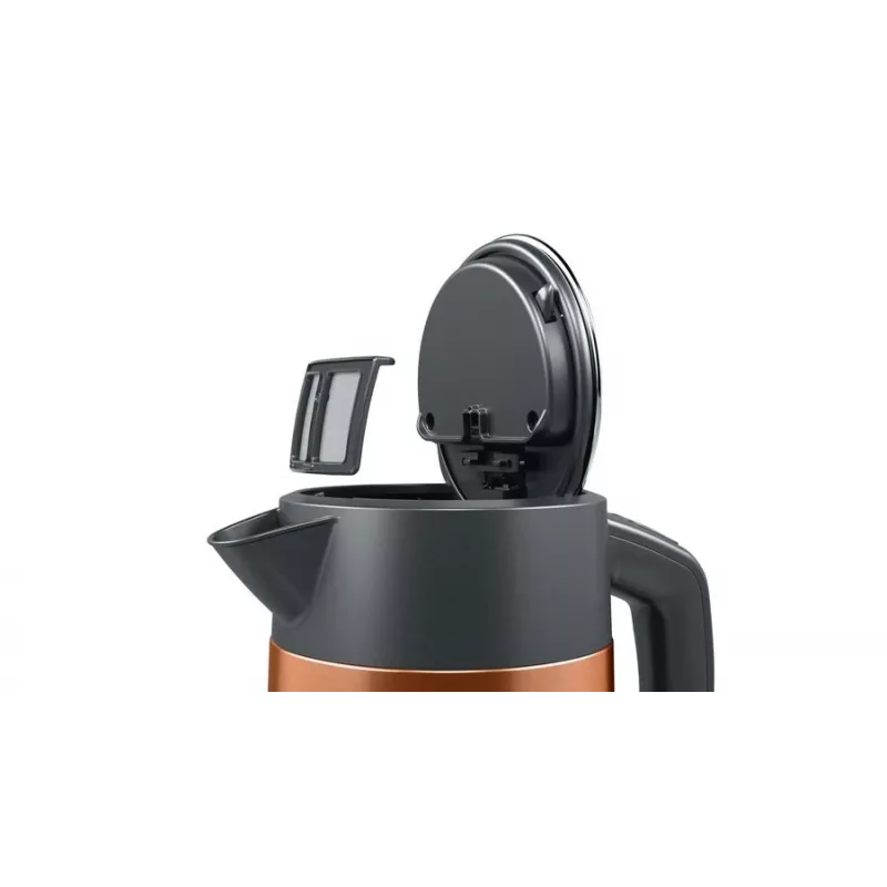 Bosch TWK4P439 elektriskā tējkanna 1.7 L 2400 W Melna, Zelts