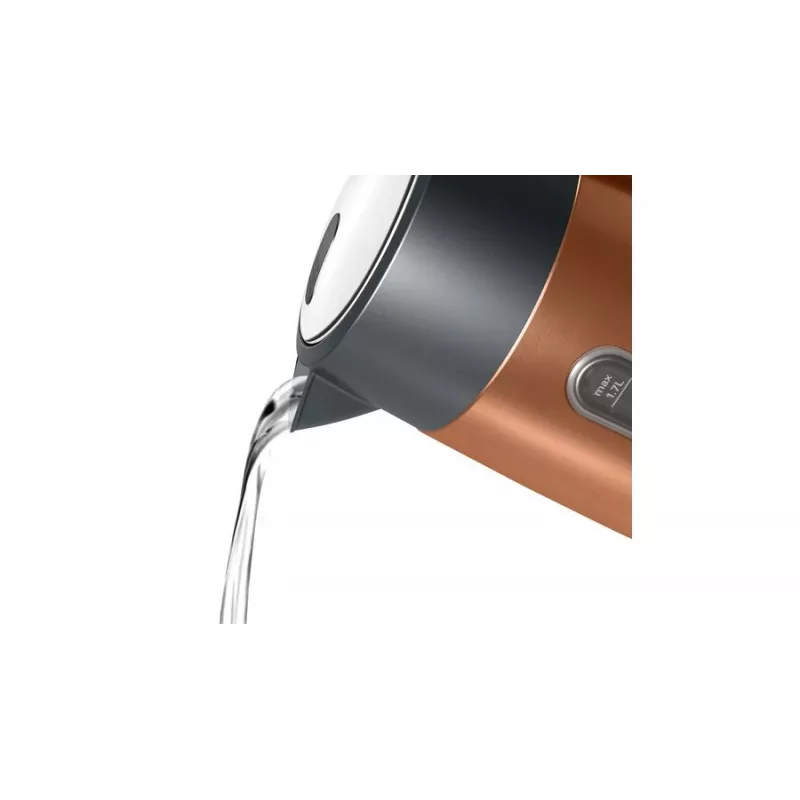 Bosch TWK4P439 elektriskā tējkanna 1.7 L 2400 W Melna, Zelts