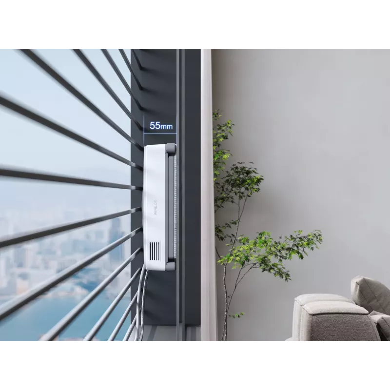 Ecovacs WINBOT MINI WG841-01TD logu tīrīšanas robots, pelēks/balts