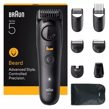 Braun BeardTrimmer 5 BT5560 bārdas trimmeris, akumulators, 40, 2 cm, slapjš/sauss, melns