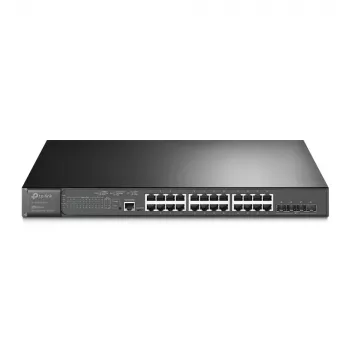 TP-Link Omada 24-Port Gigabit un 4-Port 10GE SFP+ L2+ Pārvaldāms Slēdzis ar 24-Port PoE+
