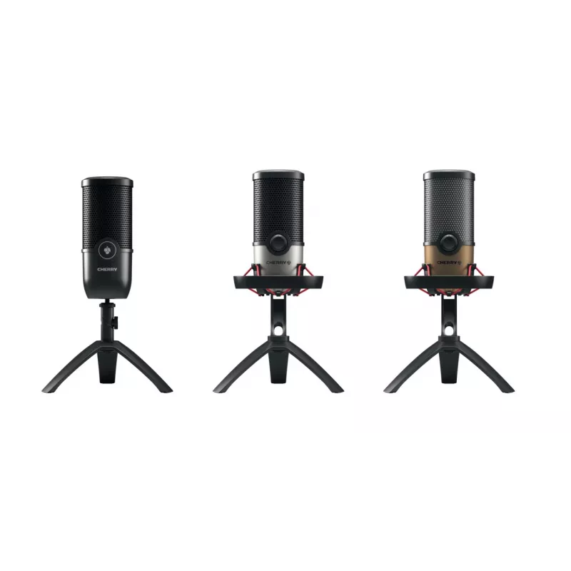 CHERRY UM 9.0 PRO RGB Black, Copper galda mikrofons