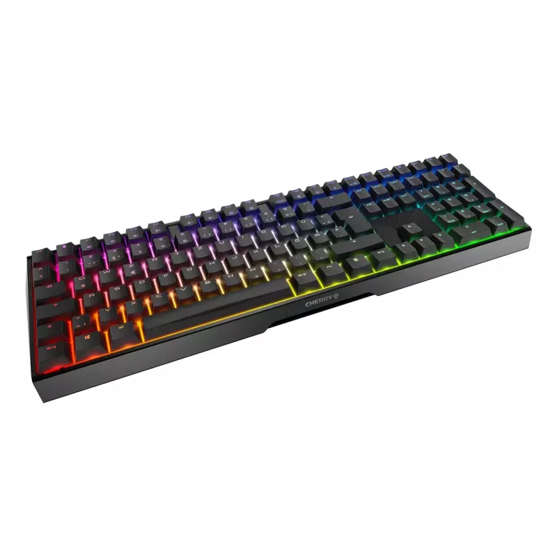 CHERRY MX 3.0S RGB spēļu tastatūra USB QWERTZ Vācu Melna