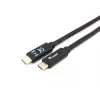 Equip USB 3.2 Gen 1x1 Type-C uz C, vīriešu/vīriešu, 2,0 m, melns