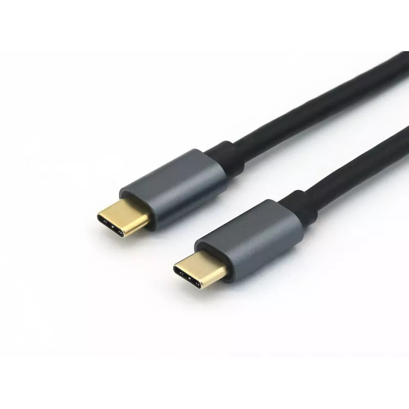 Equip USB 3.2 Gen 2x1 Type-C uz C, vīriešu/vīriešu, 1,0 m, 5A, melns