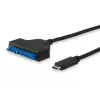 Equip USB Type C uz SATA kabelis, melns, 6 Gbit/s, 50 mm, 150 mm, 500 mm, 50 g