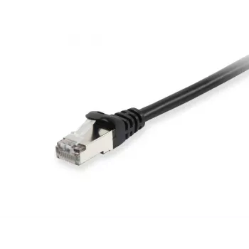 Equip Cat.6A S/FTP Patch Kabelis, 0,25m, Melns