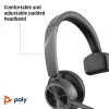 HP Poly Voyager 4310 Microsoft Teams sertificēta Bluetooth austiņa ar USB-A uztvērēju + BT700