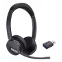 Yealink WH64 Hybrid Dual Teams bezvadu austiņas ar DECT un Bluetooth, galvas saite, birojam un kontaktcentram, Micro-USB, Bluetooth, melna