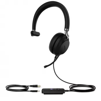 Yealink UH38 Mono Teams -W/O BAT USB-A-USB vadu austiņas