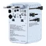 Verbatim Charge 'n' Travel 100W universāls ceļojumu adapteris ar ievelkamu kabeli, zils