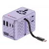 Verbatim Charge 'n' Travel 100W universāls ceļojumu adapteris ar ievelkamu kabeli Violeta