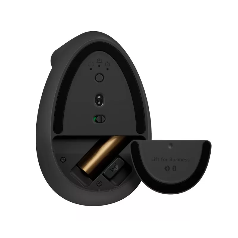 LOGITECH Lift For Business bezvadu vertikālā pele kreisajai rokai, grafīts/melns