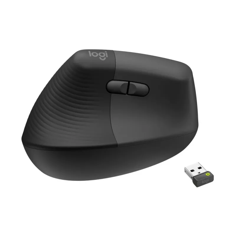 LOGITECH Lift For Business bezvadu vertikālā pele kreisajai rokai, grafīts/melns